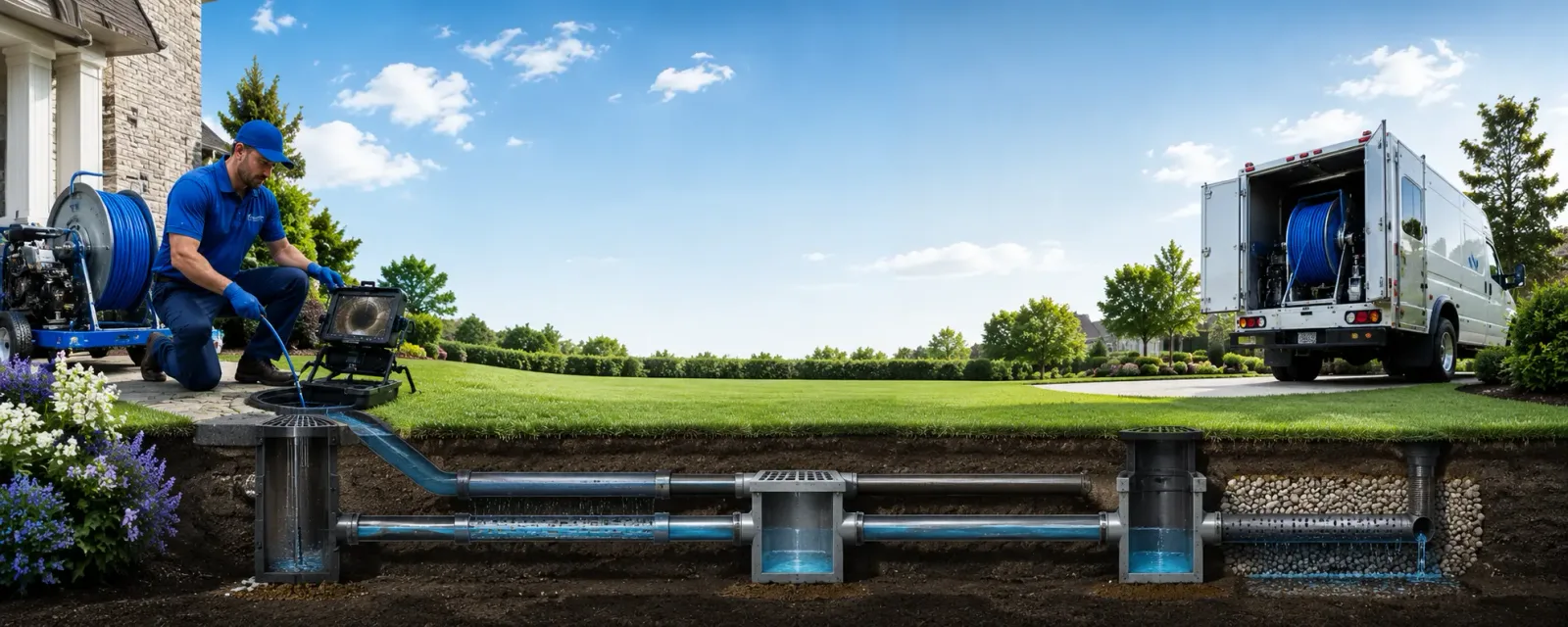 Outdoor drain cleaning information for Leesburg, OH